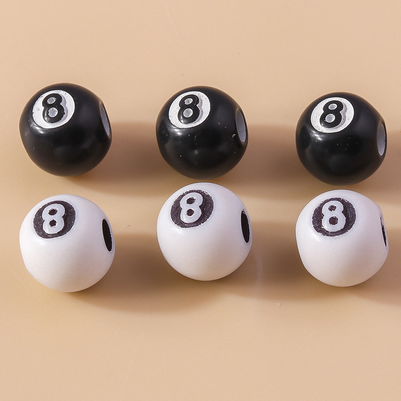 Jewelry Making Game - 50pcs Resin 3D Black No 8