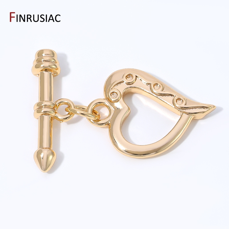 Jewelry Making Articles - 14K Gold Plated Brass Heart Shape