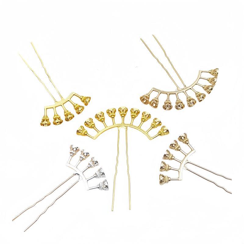 Jewelry Making Pins - Alloy Arch Hair Pin Blanks with