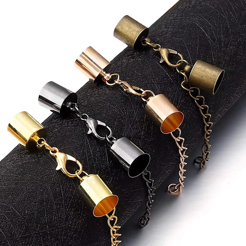 Jewelry Making Name - 10Sets Leather Cord End Caps With