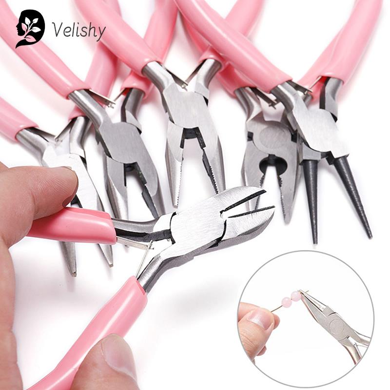 Jewelry Making Needle Nose Pliers - 1PC Mini Pliers Diagonal Round Bent