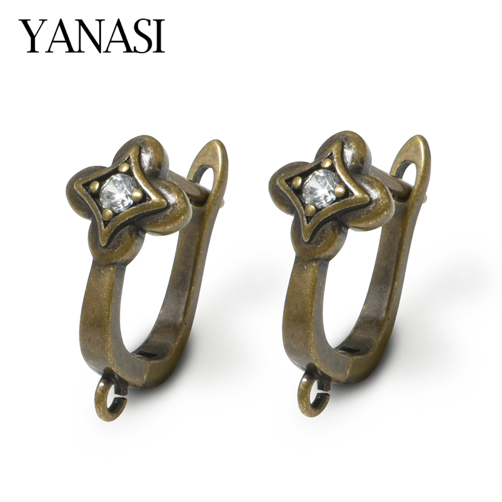 Jewelry Making Ideas - NEW 1 Pair Antique Bronze Brass