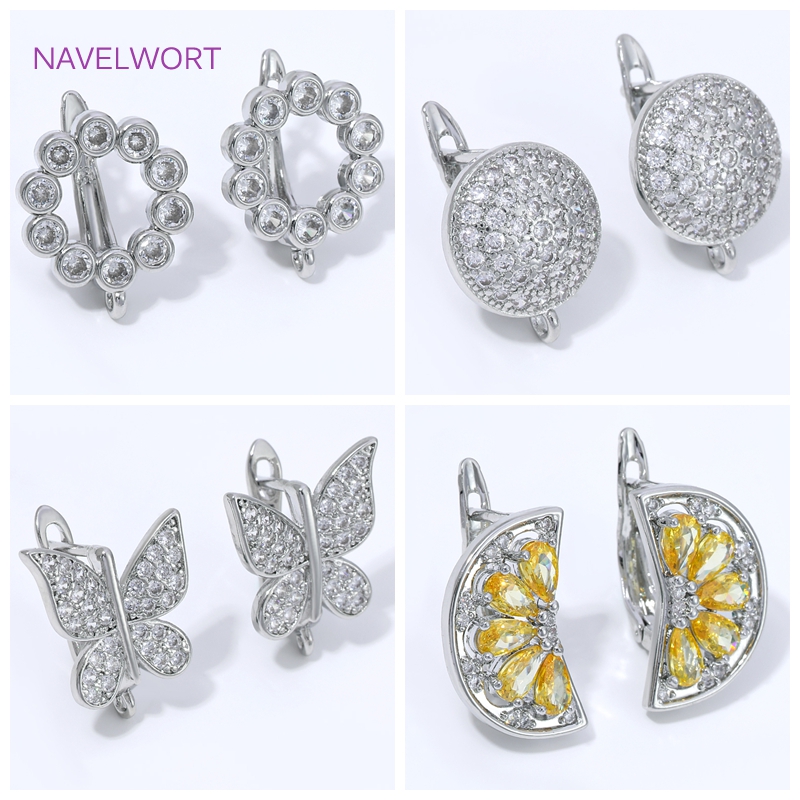 Jewelry Making Materials - 18K Gold Plated Fan Shape Flower
