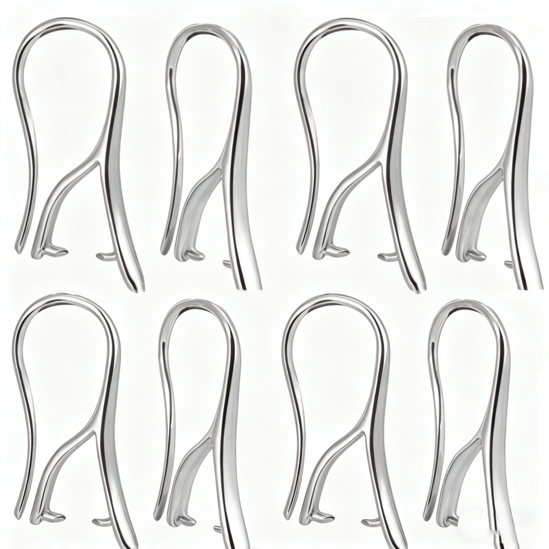 10/30Pcs White with Pinch Bail - Jewelry Making Name recension och pris