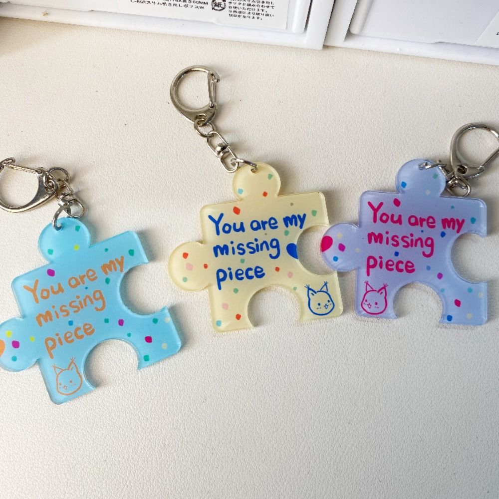 Creative Acrylic Puzzle Keycha - Jewelry Making Game recension och pris