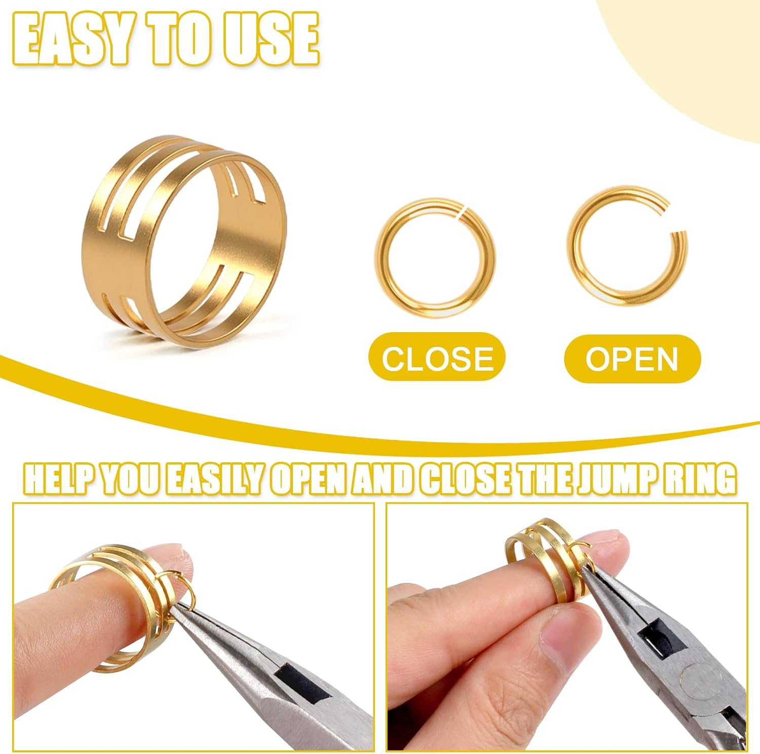 Phinus 1200P Gold Jump Rings K - Jump Ring Assorted recension och pris