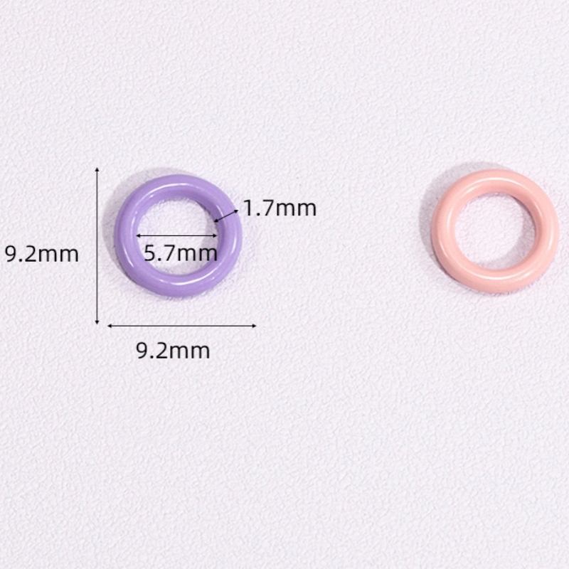 50pcs 9mm Mix Color Soldered C - Jump Ring Assorted recension och pris