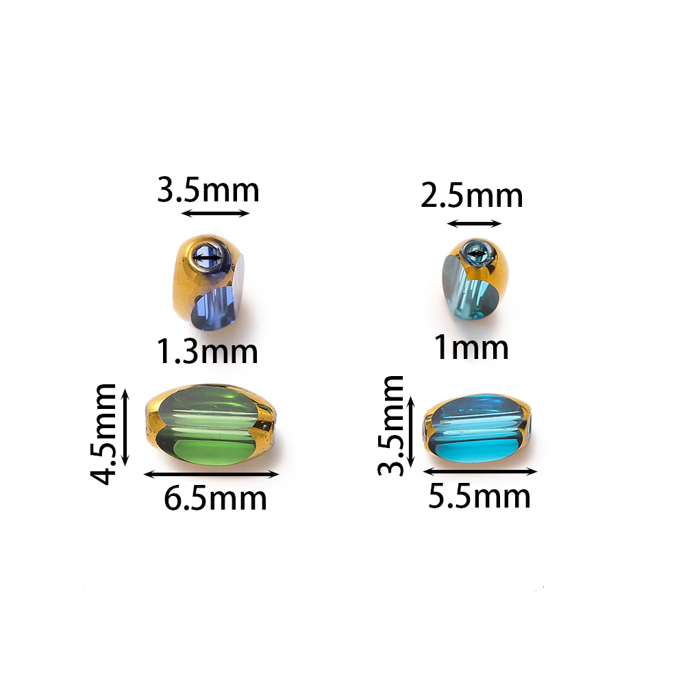 20pcs/Lot Oval Glass Beads Pla - Crystal Bead Mix recension och pris