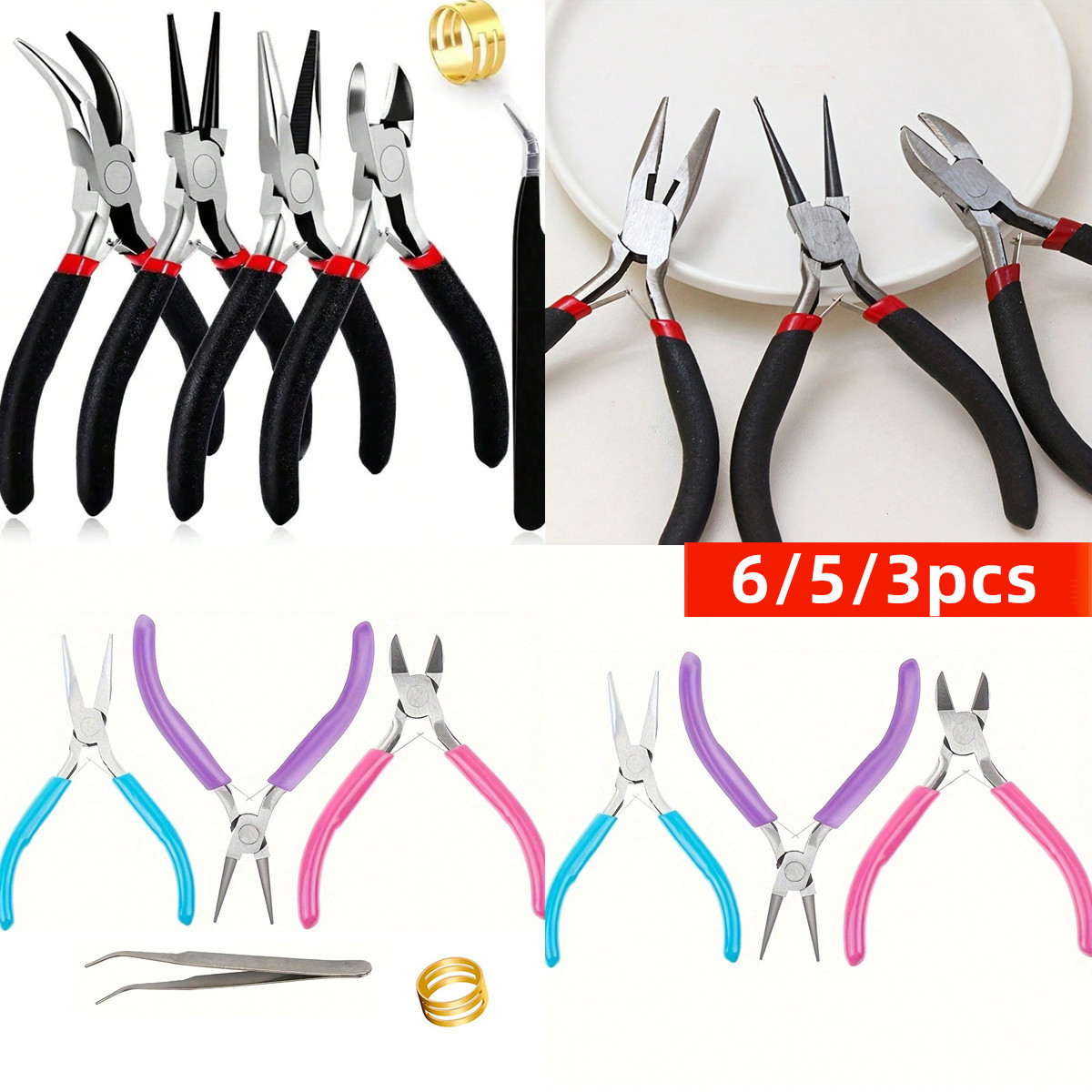 6/5/3pcs Jewelry Making Tools  - Jewelry Making Needle Nose Pliers recension och pris