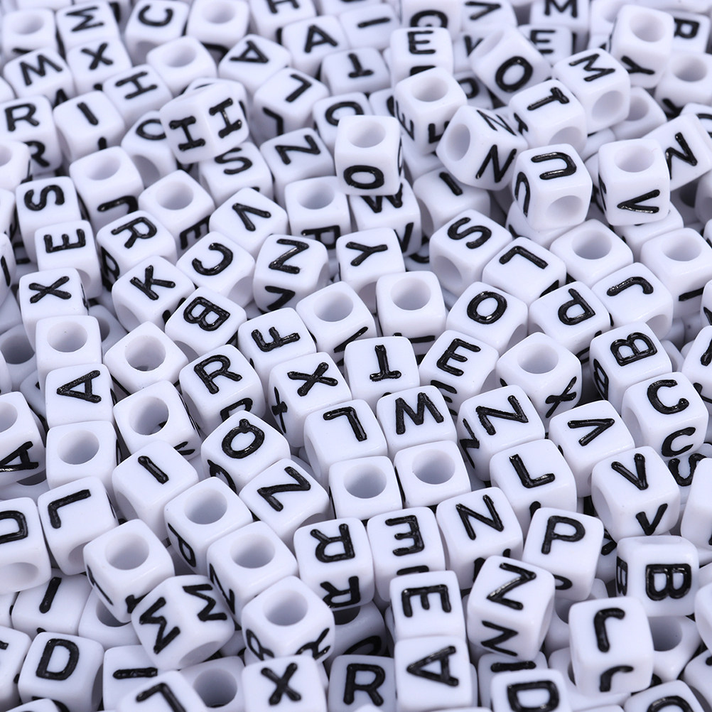 1200Pcs 6Mm Square Acrylic Let - Jewelry Making Game recension och pris