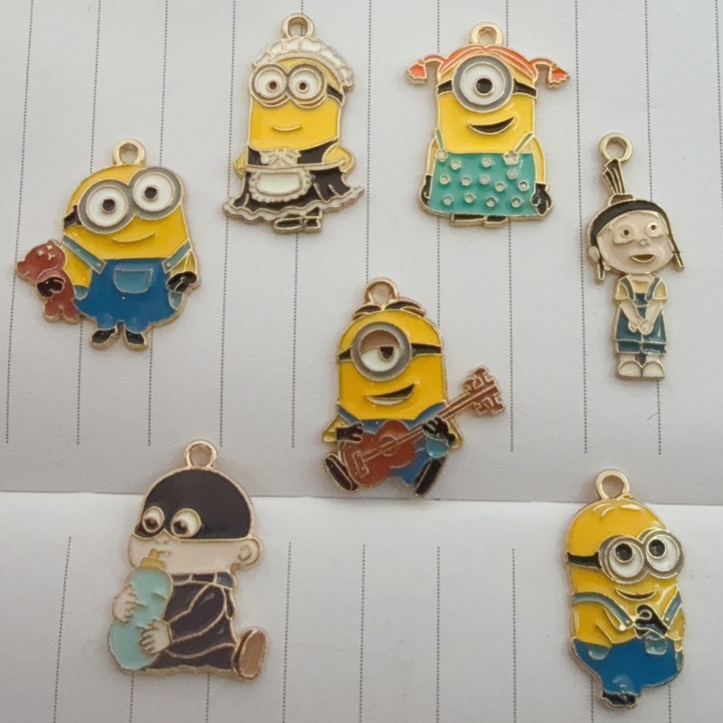 10pcs alloy drip oil cartoon p - Jewelry Making Earrings recension och pris
