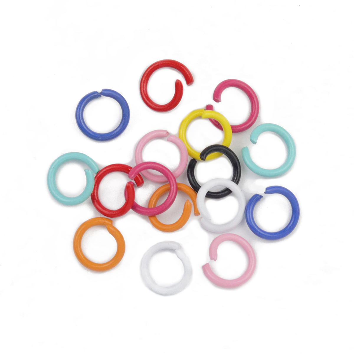 87g Colorful Mixed Colors Zinc - Jump Ring Assorted recension och pris
