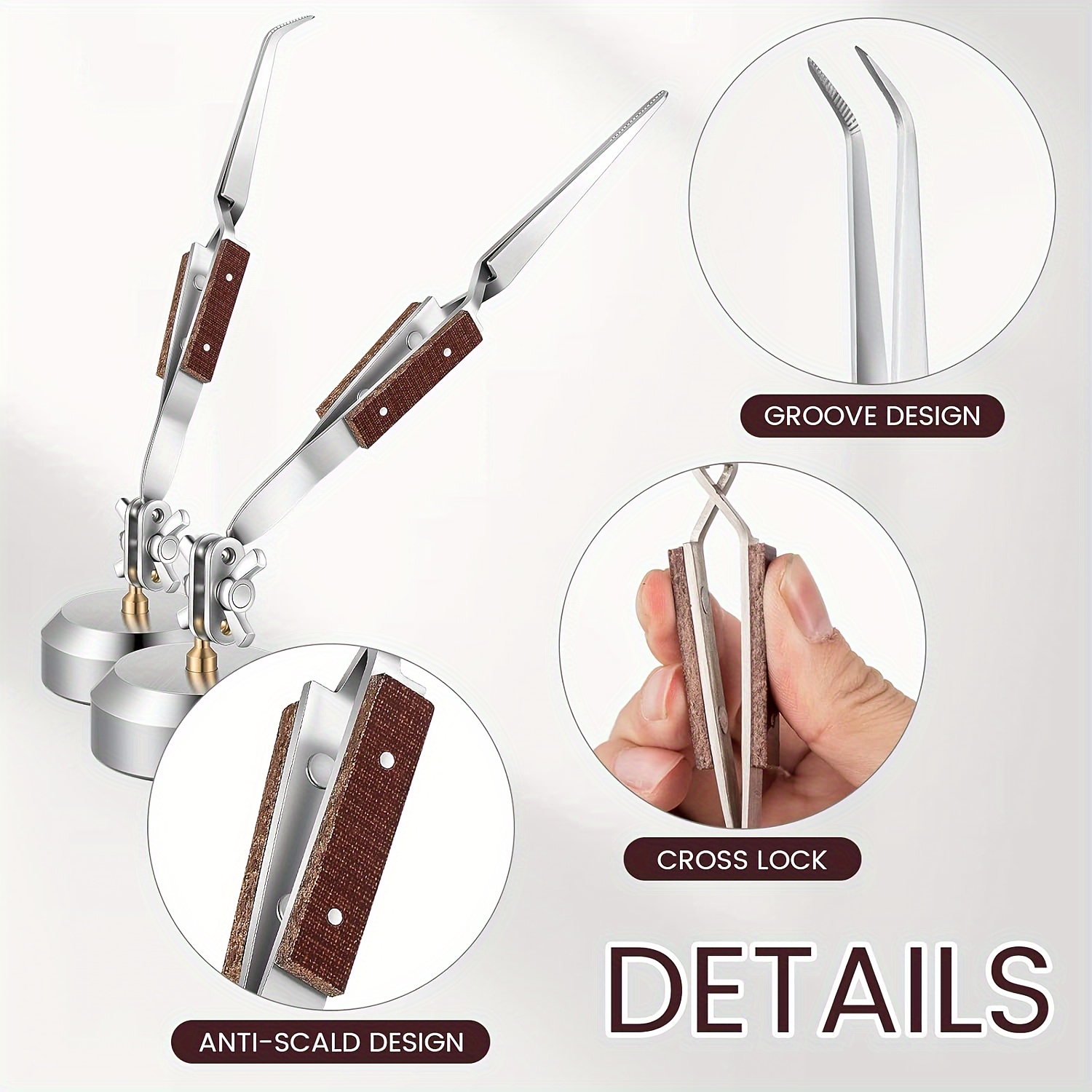 Third Hand Soldering Tweezers  - Jewelry Making Needle Nose Pliers recension och pris