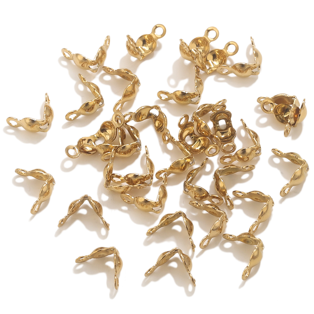 50pcs PVD Gold Plated Stainles - Jewelry Making Materials recension och pris