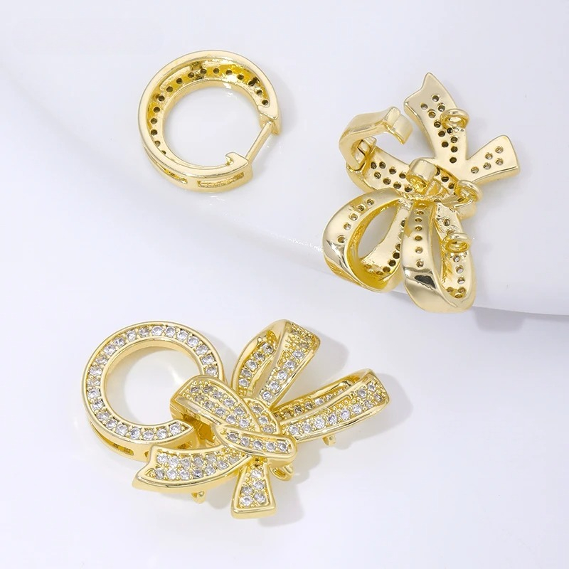 18K Gold Plated Pearl Clasps C - Jewelry Making Articles recension och pris