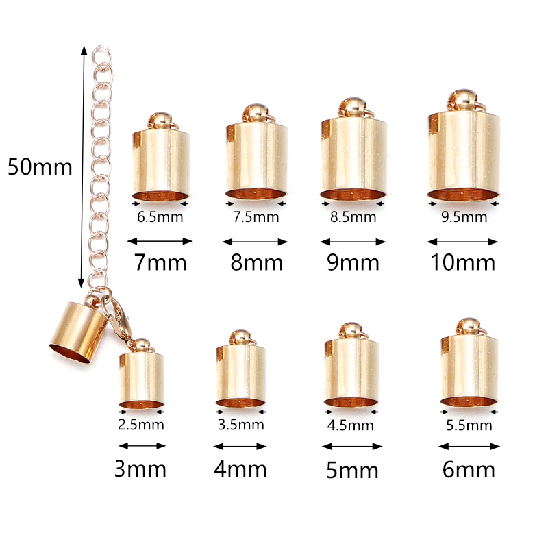 10Sets Leather Cord End Caps W - Jewelry Making Name recension och pris
