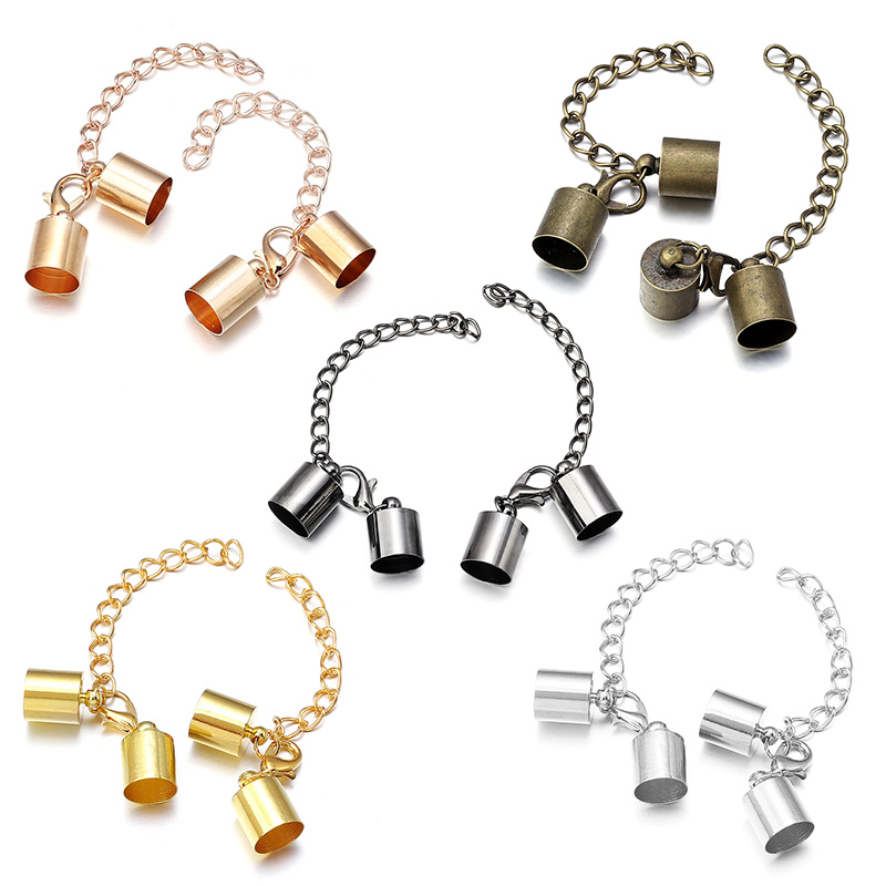 10Sets Leather Cord End Caps W - Jewelry Making Name recension och pris