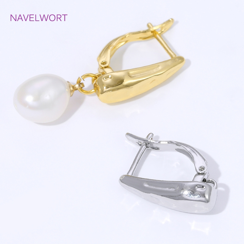18K Gold Plated Smooth Earring - Jewelry Making Set recension och pris