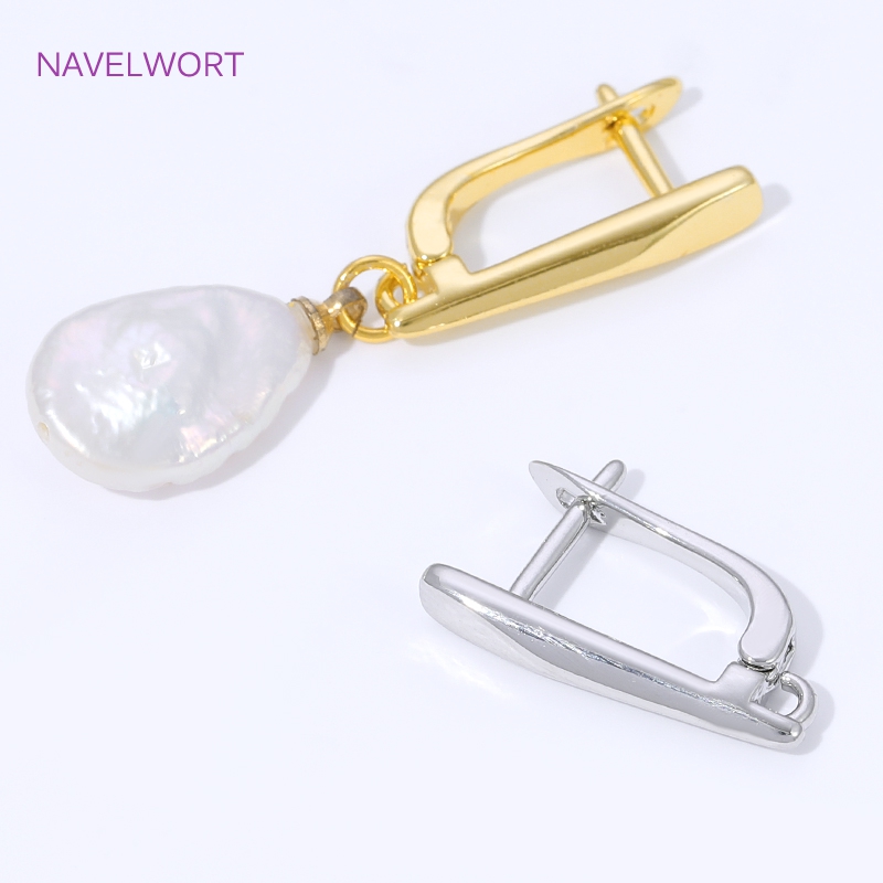 18K Gold Plated Smooth Earring - Jewelry Making Set recension och pris