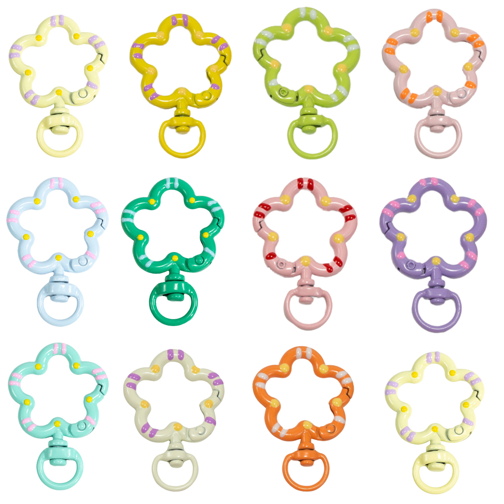 5pcs Flower Metal Lobster Claw - Jewelry Making Materials recension och pris