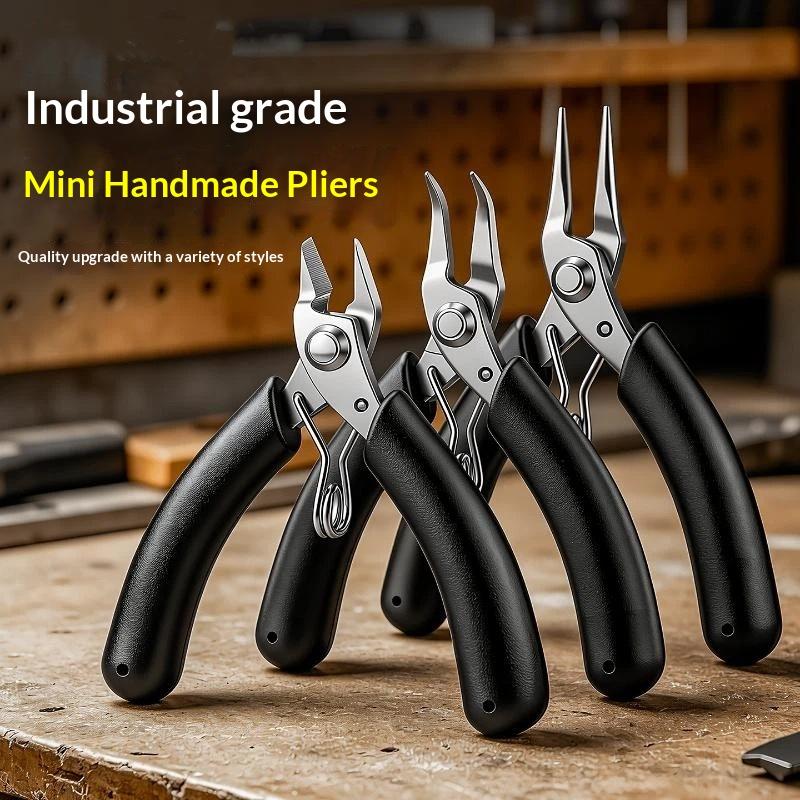 Stainless Steel Curved Mini Ne - Jewelry Making Needle Nose Pliers recension och pris