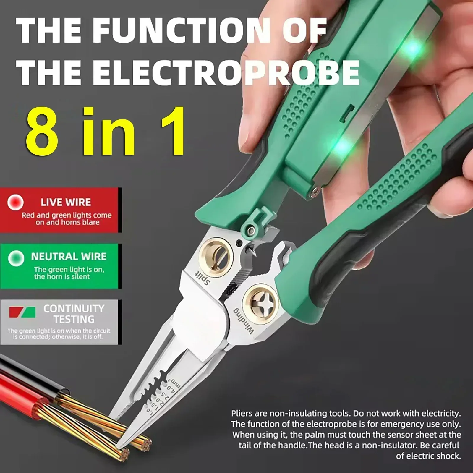 8 in 1 Stainless Steel Wire St - Jewelry Making Needle Nose Pliers recension och pris