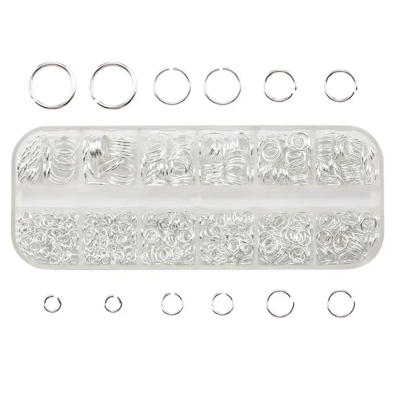 1050Pcs 0.7mm Plated Color Ope - Jump Ring Assorted recension och pris