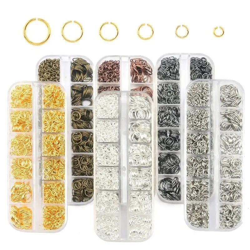 1050Pcs 0.7mm Plated Color Ope - Jump Ring Assorted recension och pris