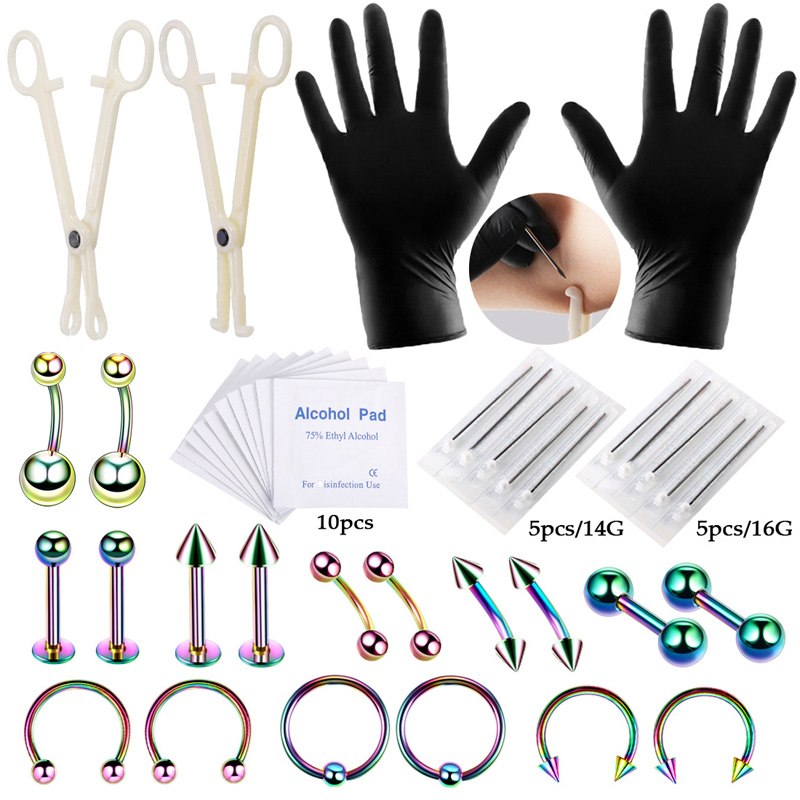 42pcs/set Body Piercing Tool K - Jewelry Making Needle Nose Pliers recension och pris