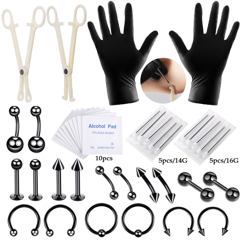 42pcs/set Body Piercing Tool K - Jewelry Making Needle Nose Pliers recension och pris