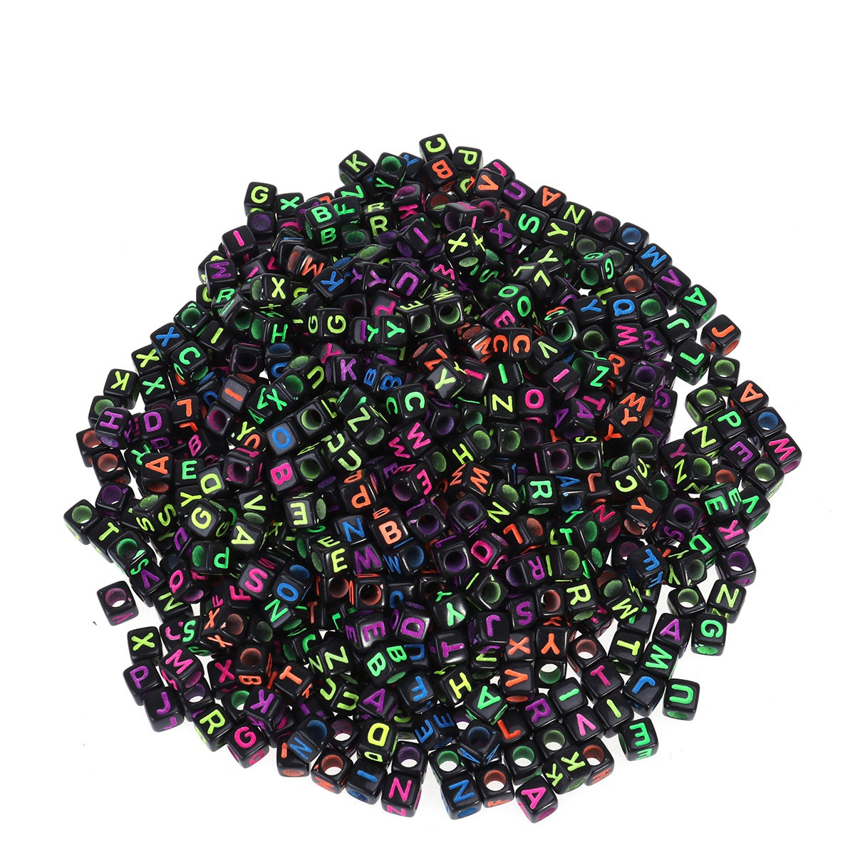 6x6mm Acrylic Cube Letter Bead - Jewelry Making Game recension och pris