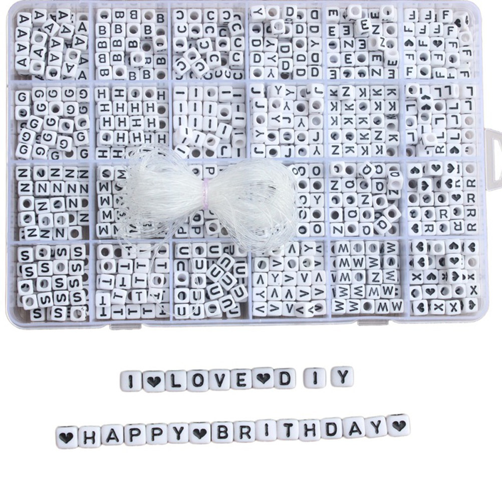 1200pcs Alphabet Beads Set 6Mm - Jewelry Making Game recension och pris