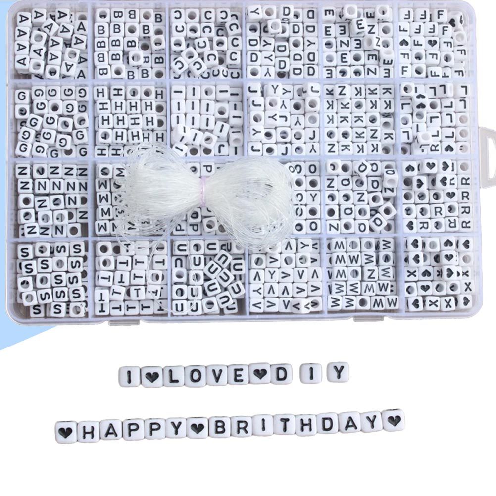 1200pcs Alphabet Beads Set 6Mm - Jewelry Making Game recension och pris