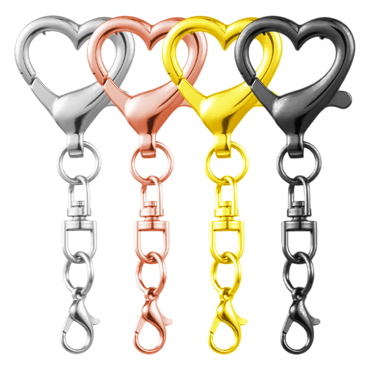 5/15/30Pcs Heart Shaped Swivel - Jewelry Making Materials recension och pris
