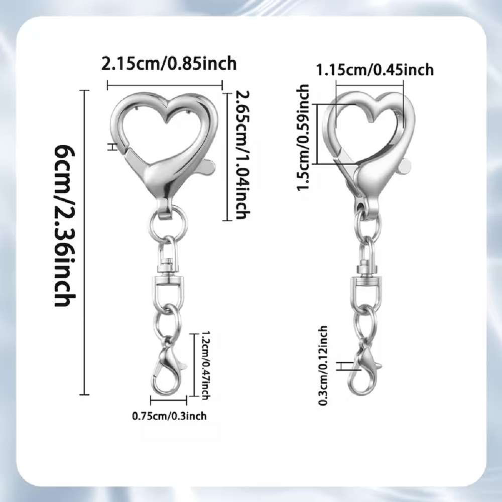 5/15/30Pcs Heart Shaped Swivel - Jewelry Making Materials recension och pris