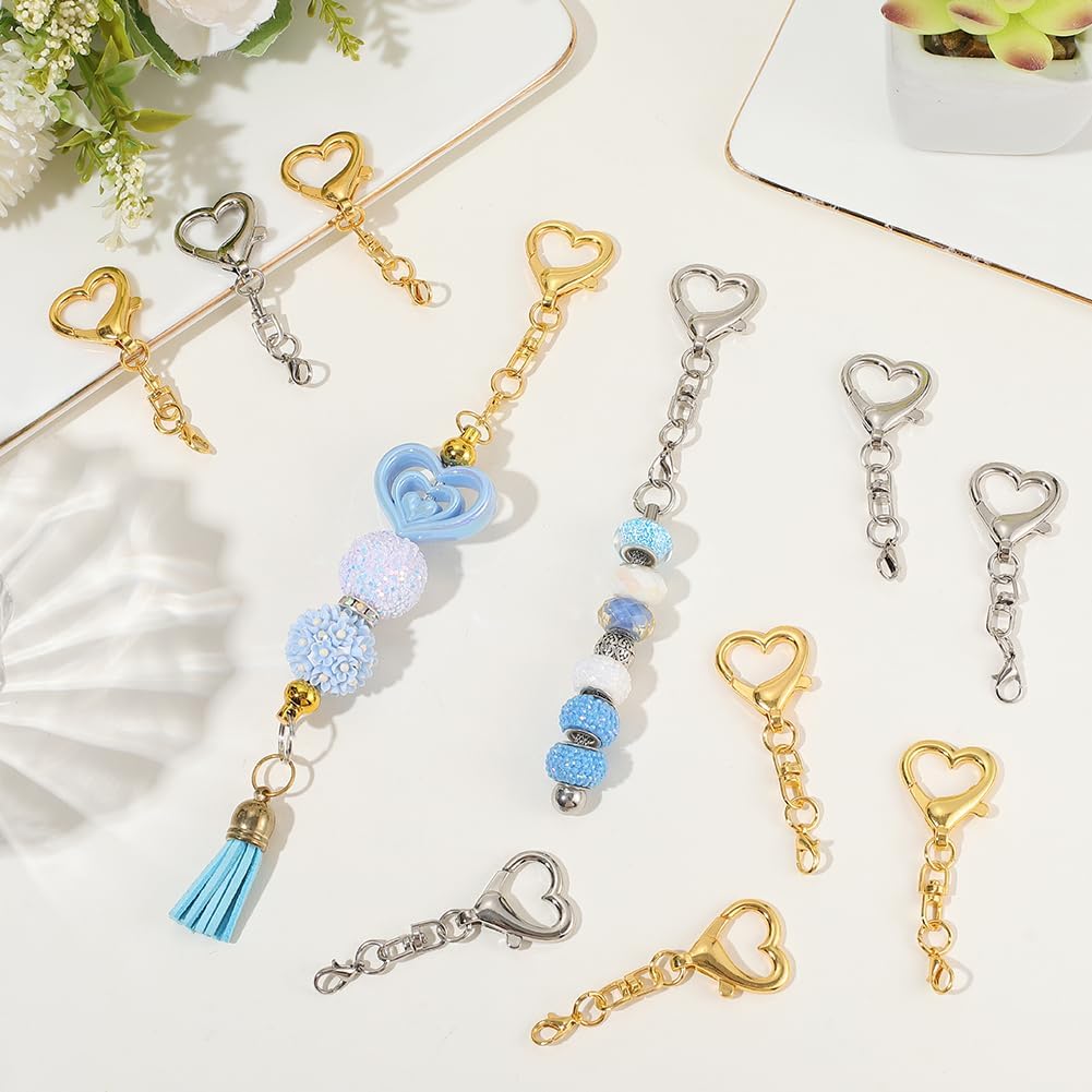 5/15/30Pcs Heart Shaped Swivel - Jewelry Making Materials recension och pris