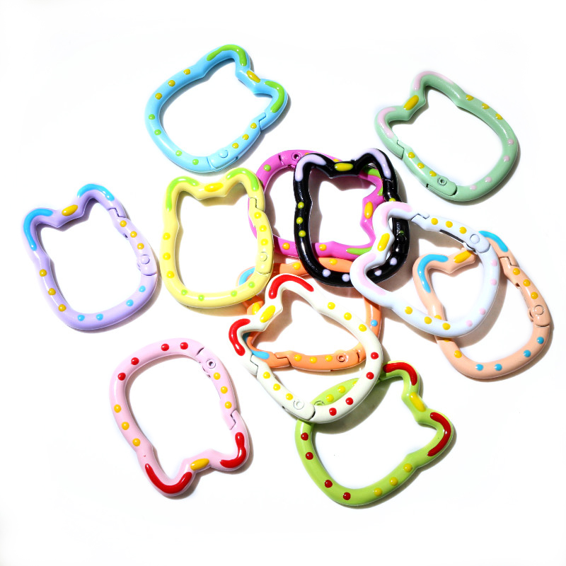 10pcs Random Colors Mix Heart  - Jump Ring Assorted recension och pris