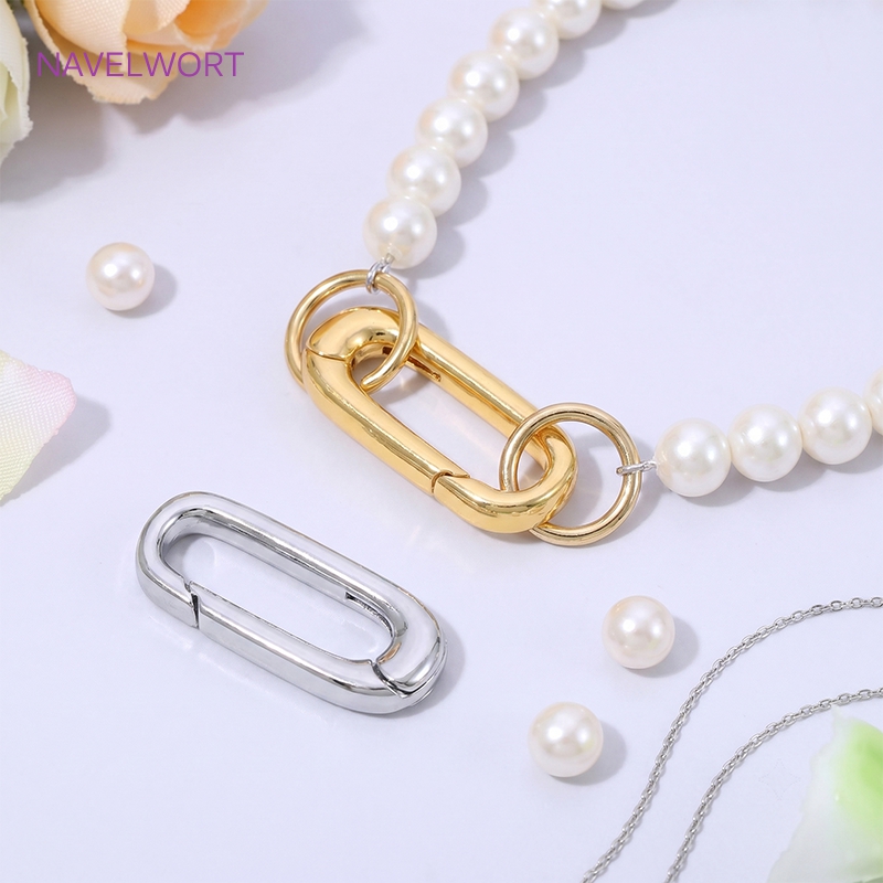1/2/4Pcs 18K Gold Plated Oval  - Jewelry Making Ideas recension och pris