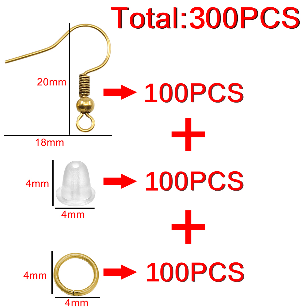 100/300pcs/Lot Hypoallergenic  - Jump Ring Assorted recension och pris