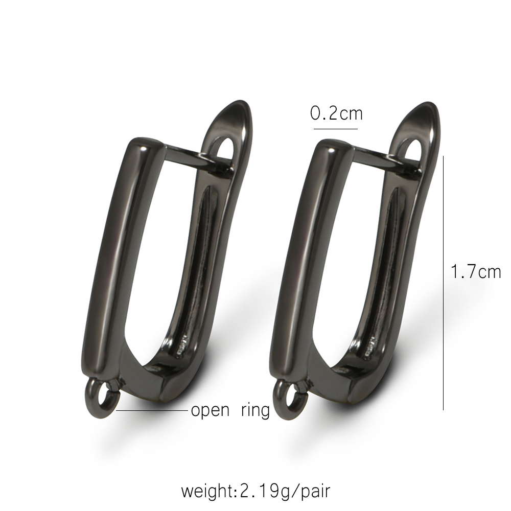 YANASI 1 Pair Gun Black  Brass - Jewelry Making Articles recension och pris