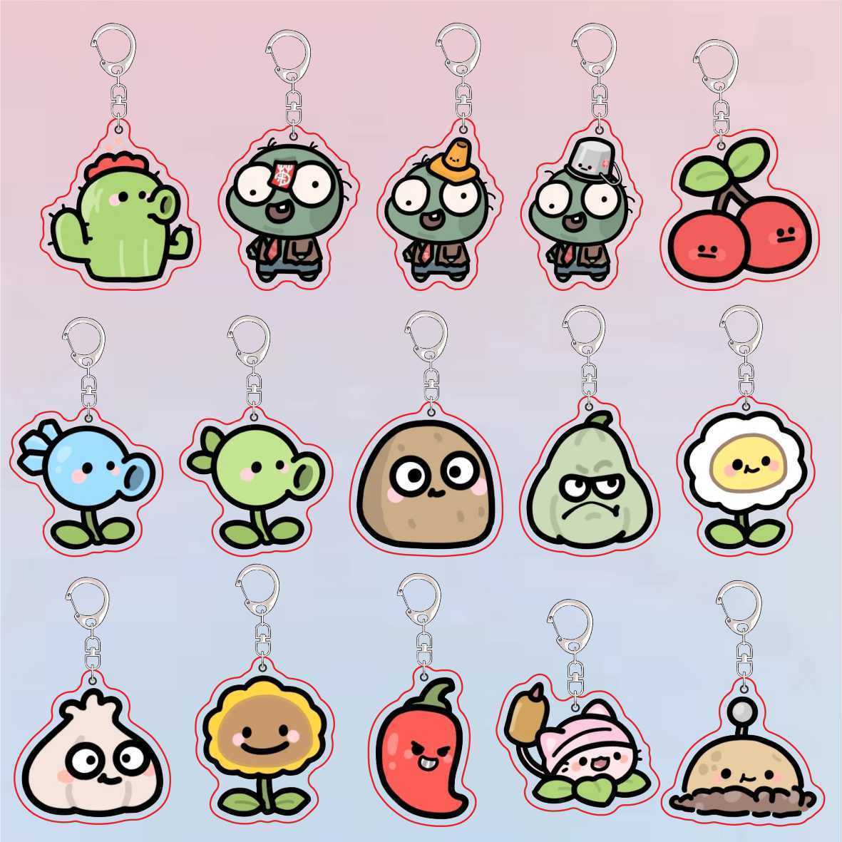 Plants Vs Zombies Acrylic Cute - Jewelry Making Ideas recension och pris