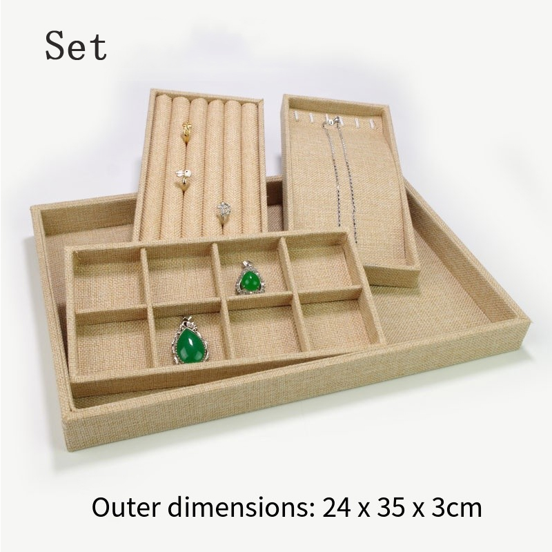 Elegant Linen Jewelry Display  - Jewelry Making Organizer recension och pris