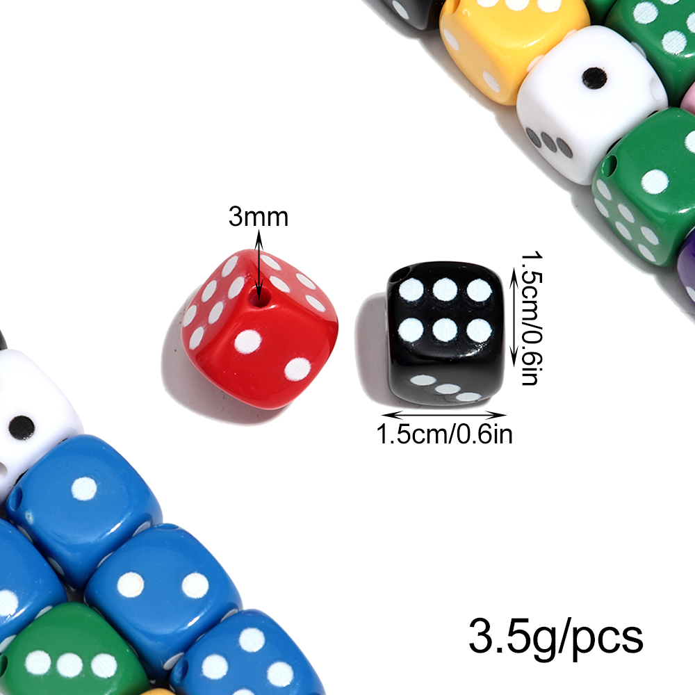 10pcs Acrylic Colorful Funny G - Jewelry Making Game recension och pris