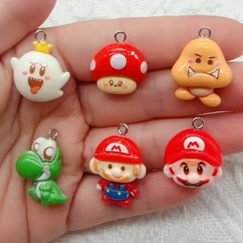 10pcs resin cartoon pendant, D - Jewelry Making Earrings recension och pris