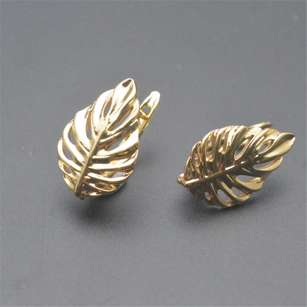 1/2Pcs 18K Gold Plated Brass L - Jewelry Making Articles recension och pris