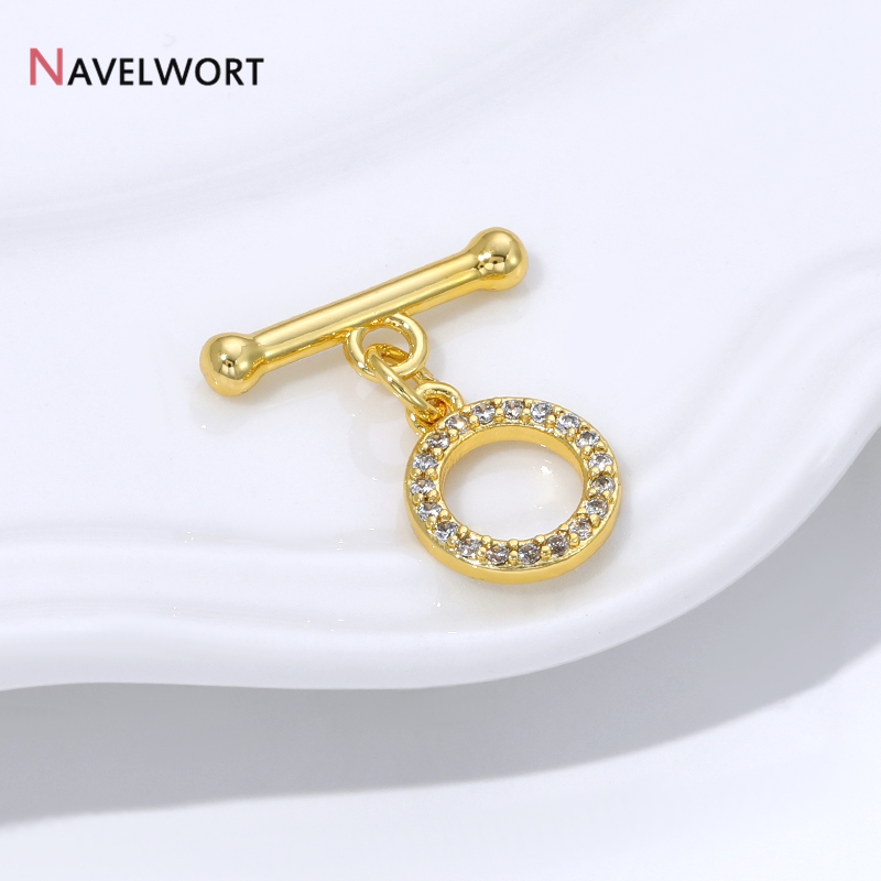 18K Gold Plated Brass Inlaid Z - Jewelry Making Articles recension och pris
