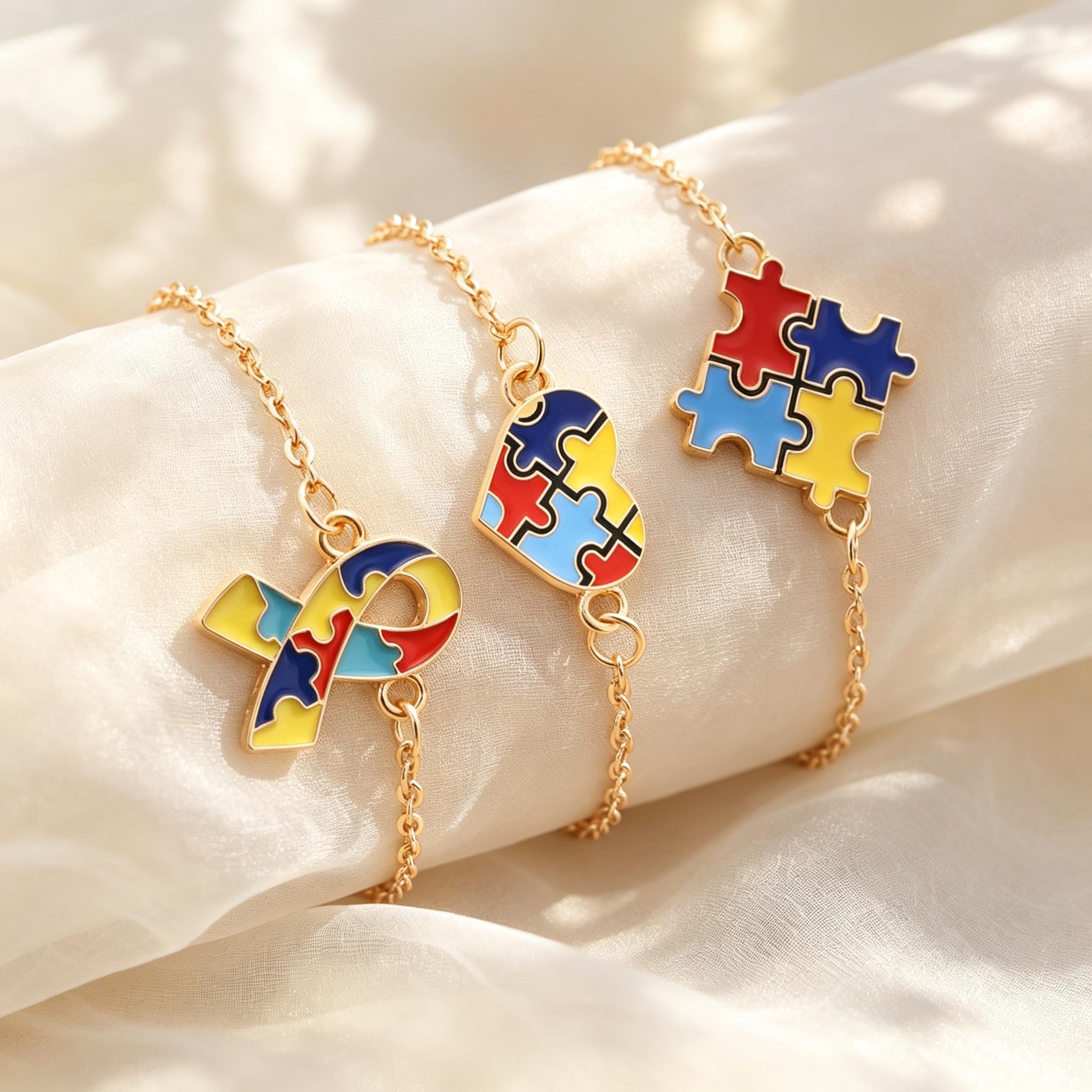 3pcs Autism Awareness Medical  - Jewelry Making Game recension och pris