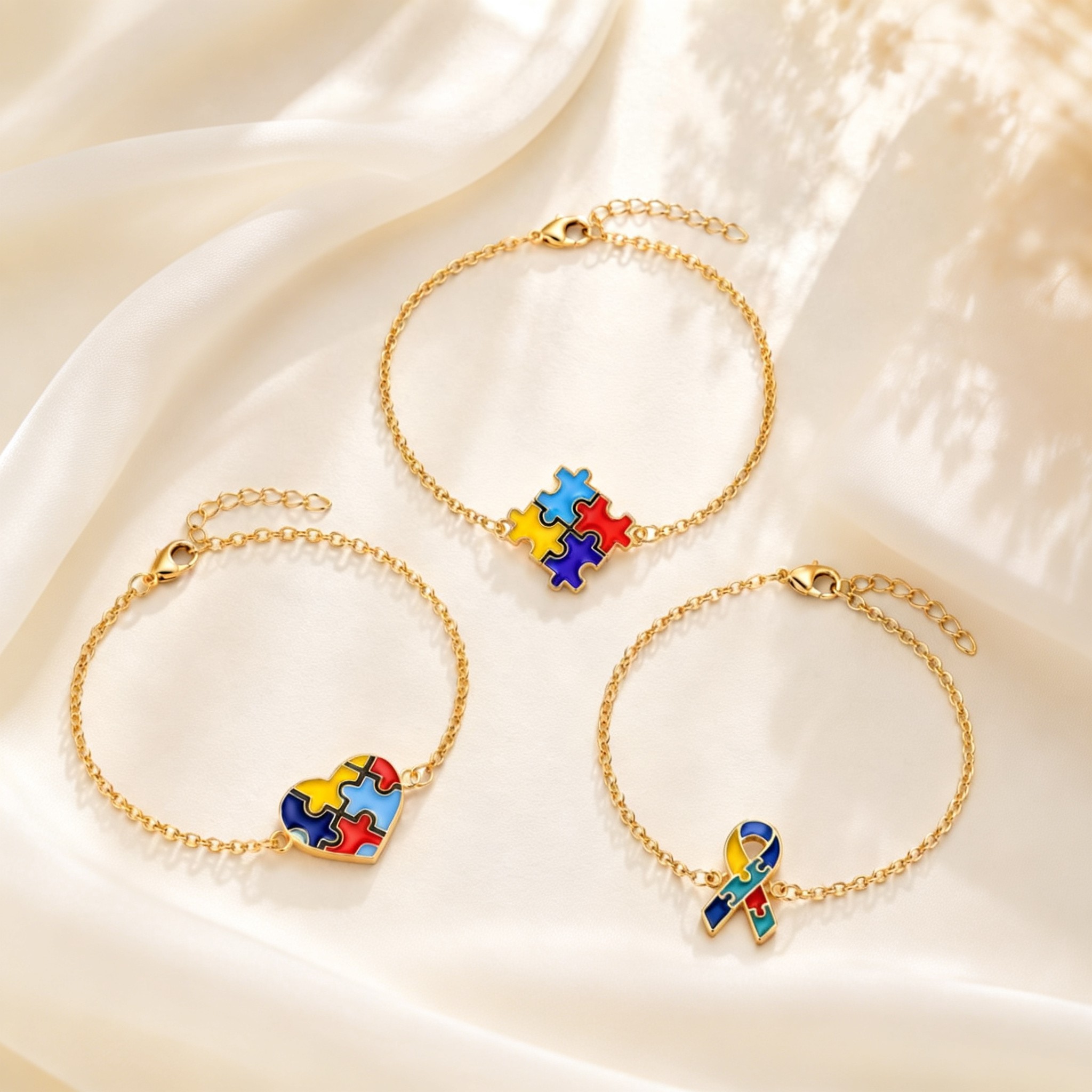 3pcs Autism Awareness Medical  - Jewelry Making Game recension och pris