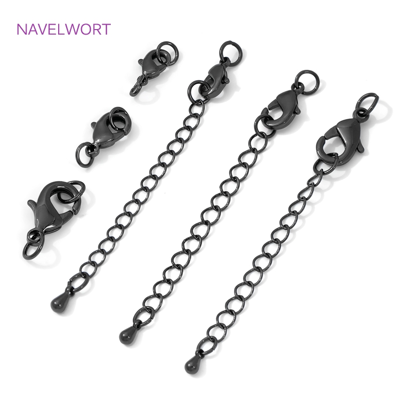 Black Color Brass Lobster Clas - Jewelry Making Name recension och pris