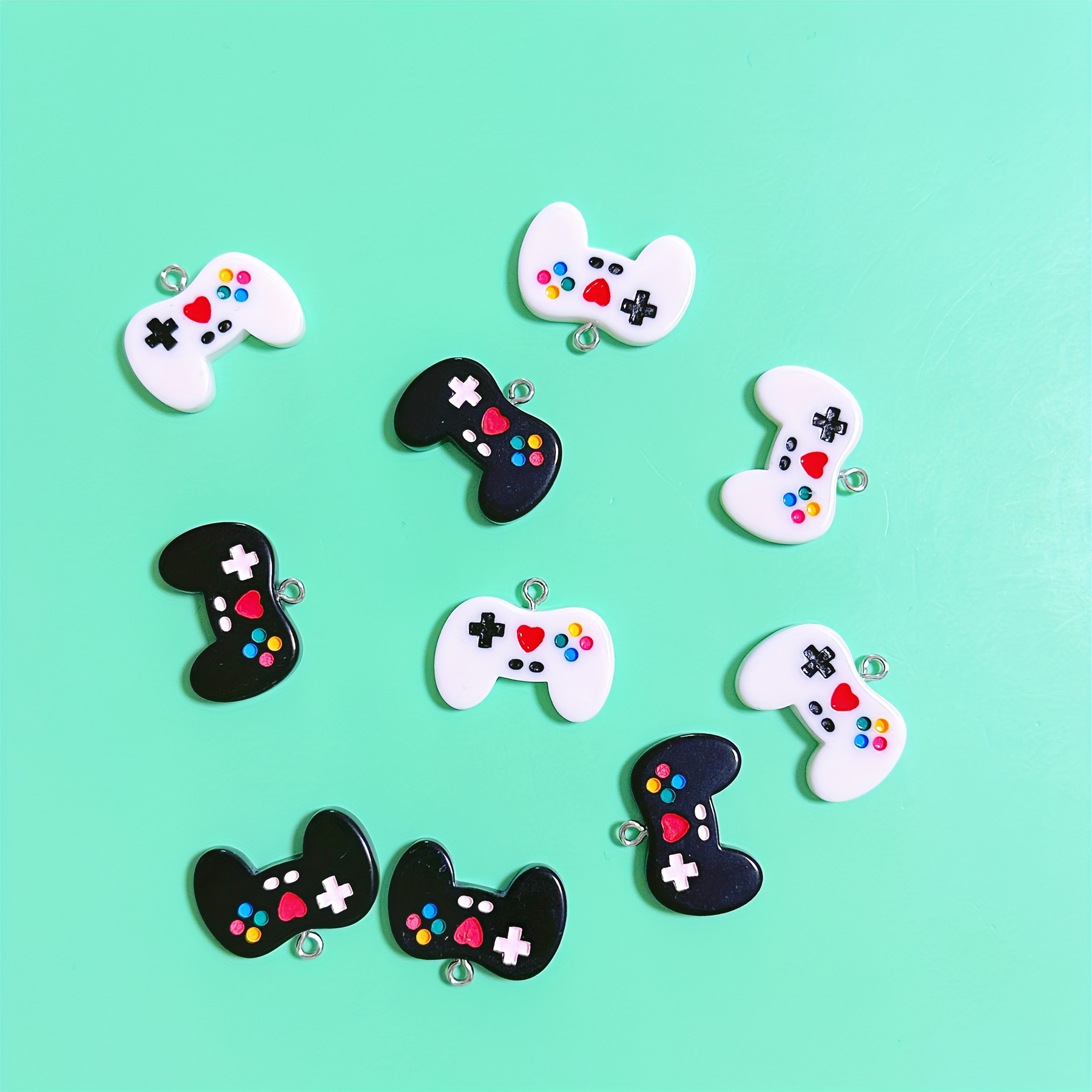 10Pcs Black Game Controller Re - Jewelry Making Game recension och pris